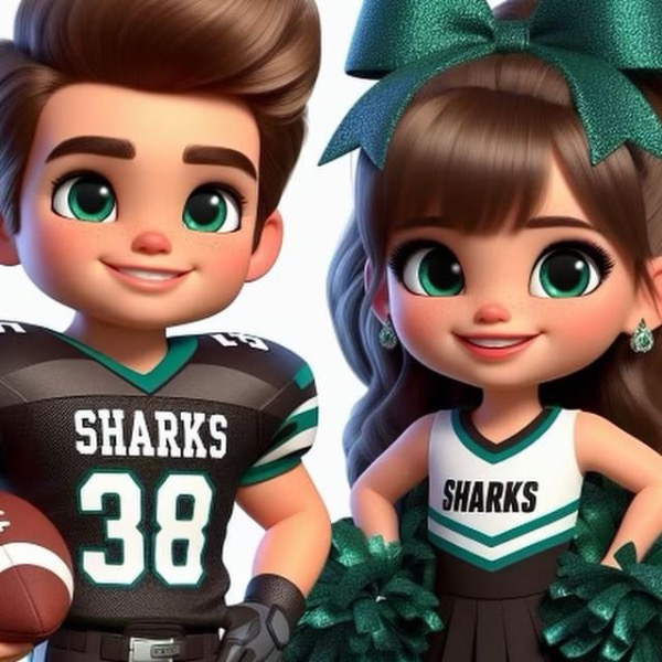 Ceres Sharks - CHEER - MASCOTS 8U
