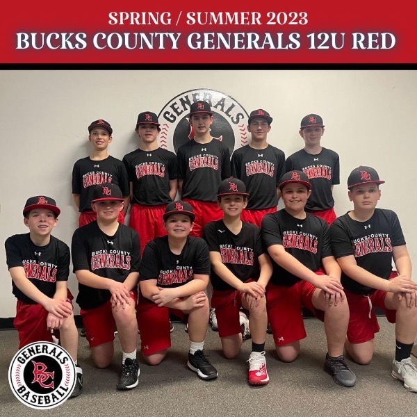 Bucks County Generals 12U Red (From Spring 23)